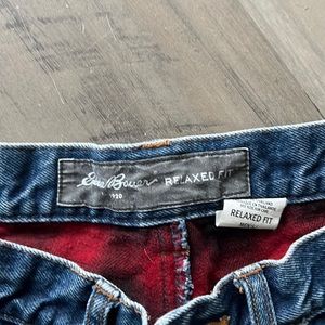 Men’s Eddie Bauer relaxed fit flannel lined jeans